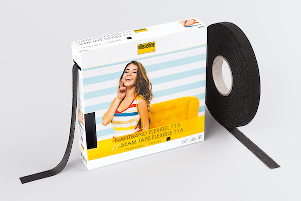 Vlieseline Flexible Seam Tape 15mm x 5m Black