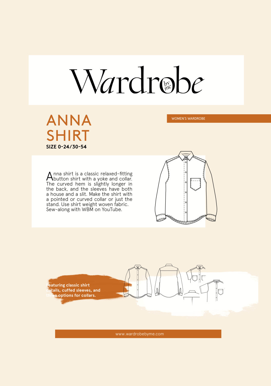 Anna Shirt Pattern By Wardrobe By Me