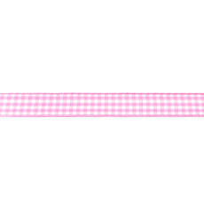 Rose Gingham Ribbon - 15mm X 45.7m