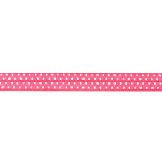 Fuchsia Foldover Elastic Spot - 16mm X 25m