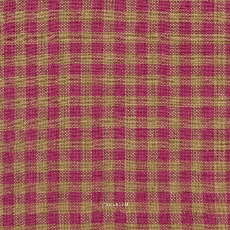 Quarter Inch Gingham In Berry From Shadow Hill By Fableism