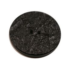 Acrylic Button 2 Hole Metallic 23mm Black / Silver