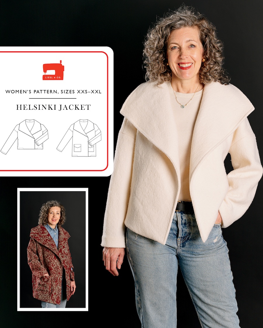 Helsinki Jacket Pattern By Liesl + Co (Avail Apr)