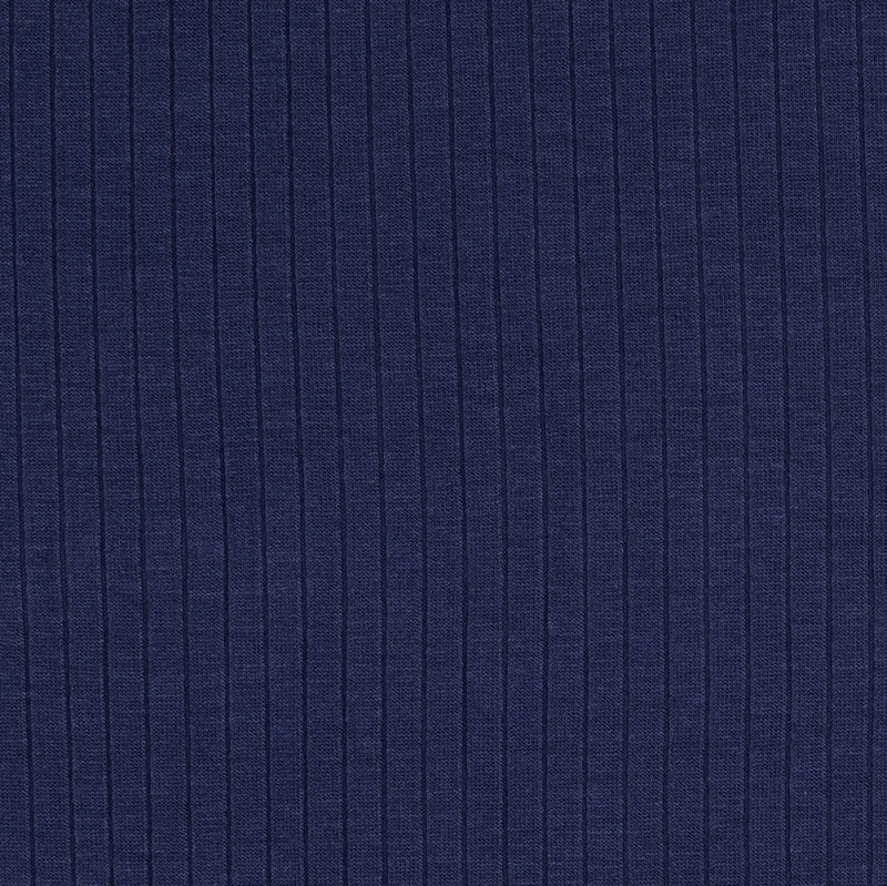 Navy Rib Knit from Zaria by Modelo Fabrics