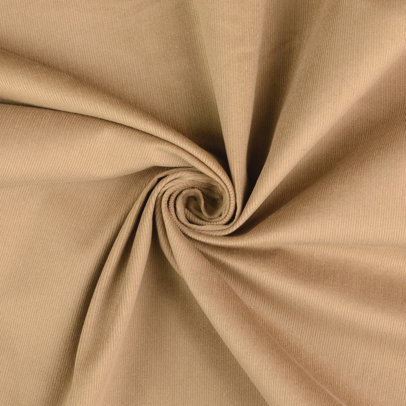 Taupe Fine Stretch Needlecord from Hartford by Modelo Fabrics
