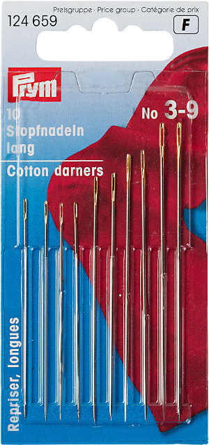 Prym Darning Needles Long Ht 3-9 With 10pcs