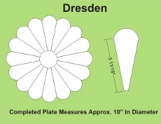 10in Dresden Small Pack 1 Complete Plate - Paper Piecing
