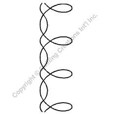 Cable / Border Quilting Stencil Size: 3in or 7.6cm...
