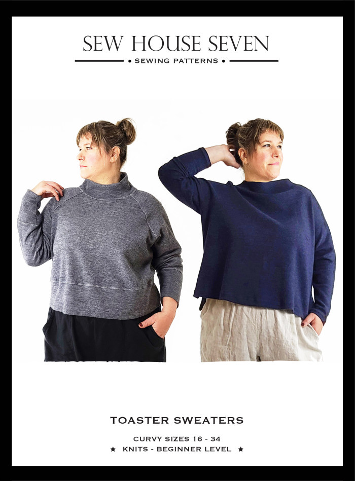 Toaster Sweaters Curvy 1 & 2 Pattern by Sew House Seven