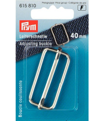 Prym Adjusting Buckle 40mm Silver Coloured - 1 Piece (Due May)