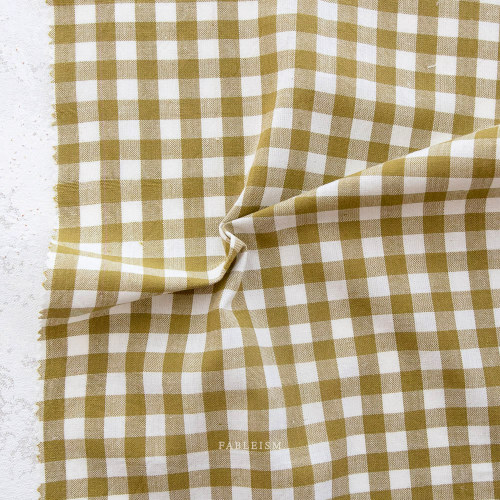 Moss Small Check from Camp Ginghams by Fableism (Avail May)