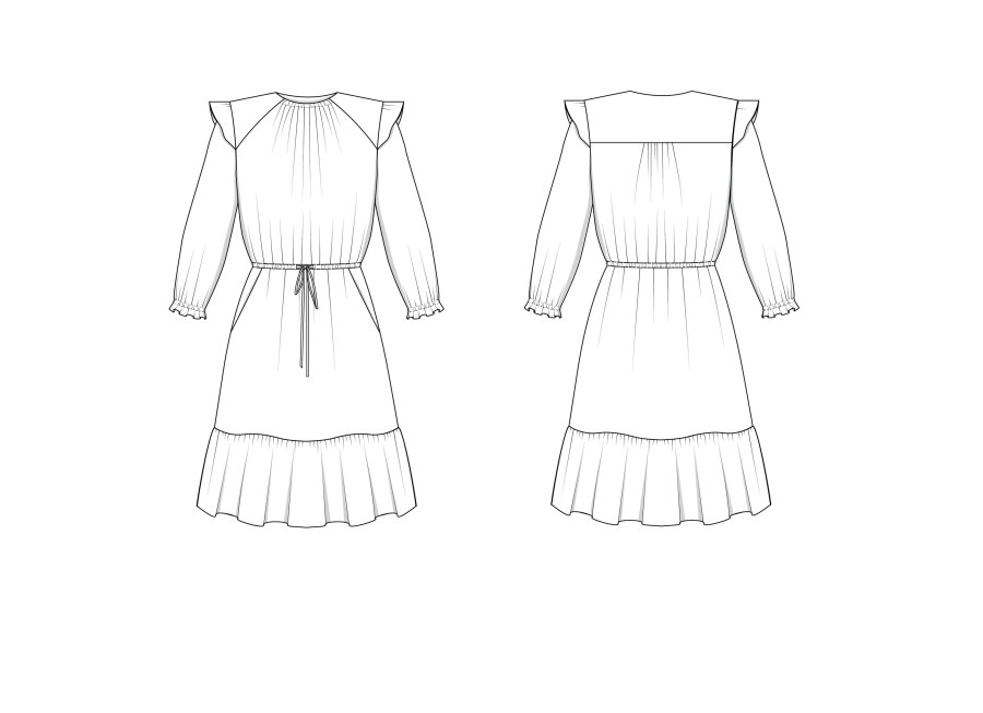 The Davenport Dress Pattern By Friday Pattern Company