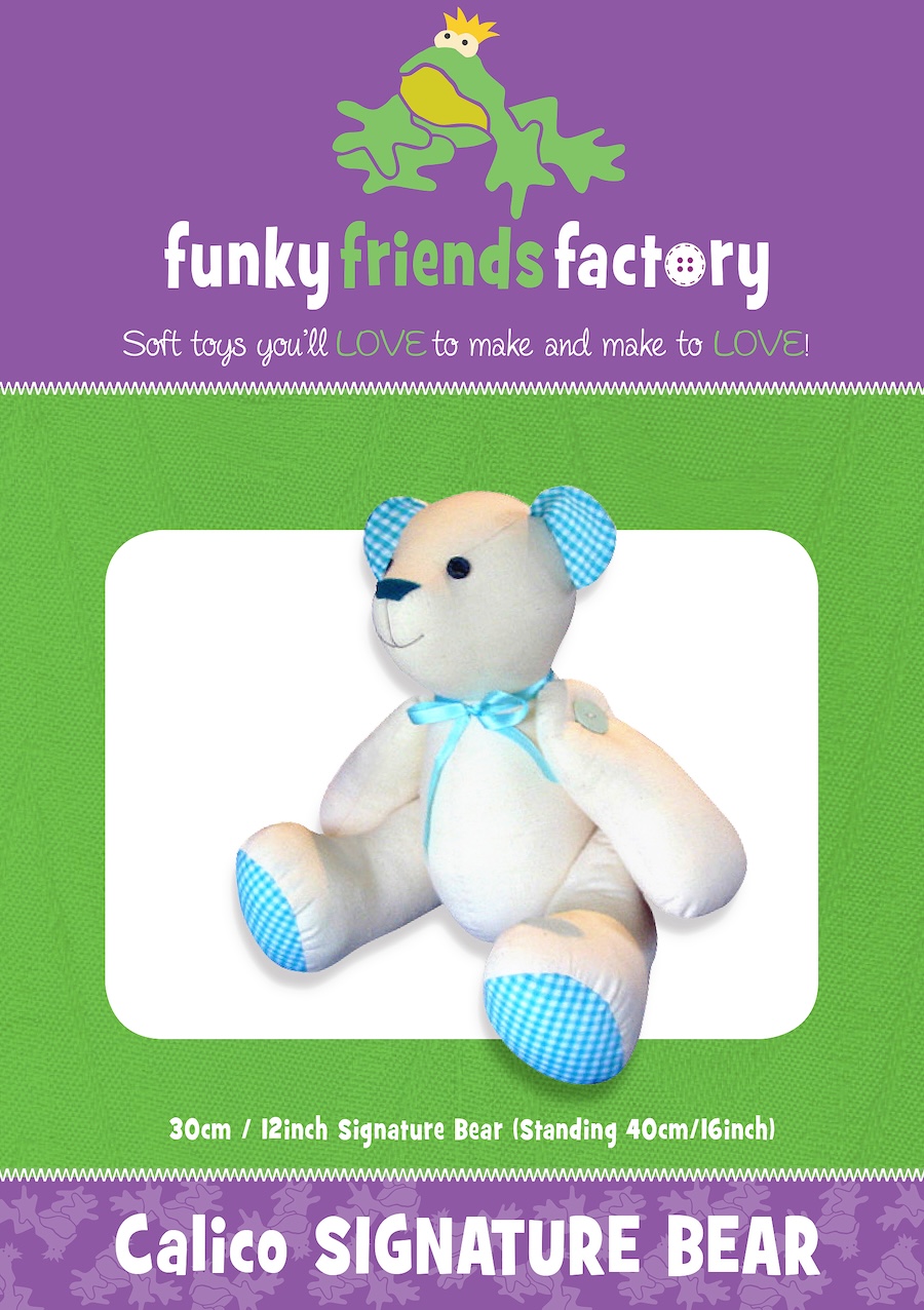 Calico Signature Bear Pattern By Funky Friends Factory