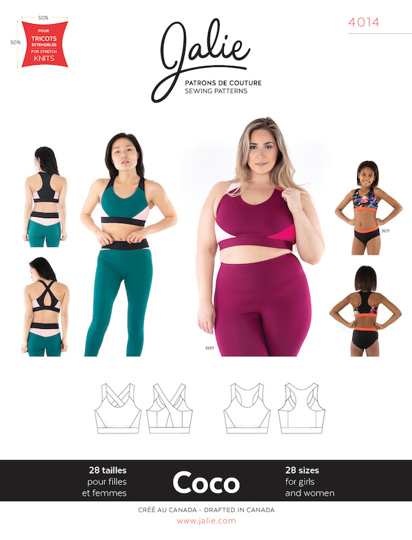 Coco Sport Bra Pattern by Jalie