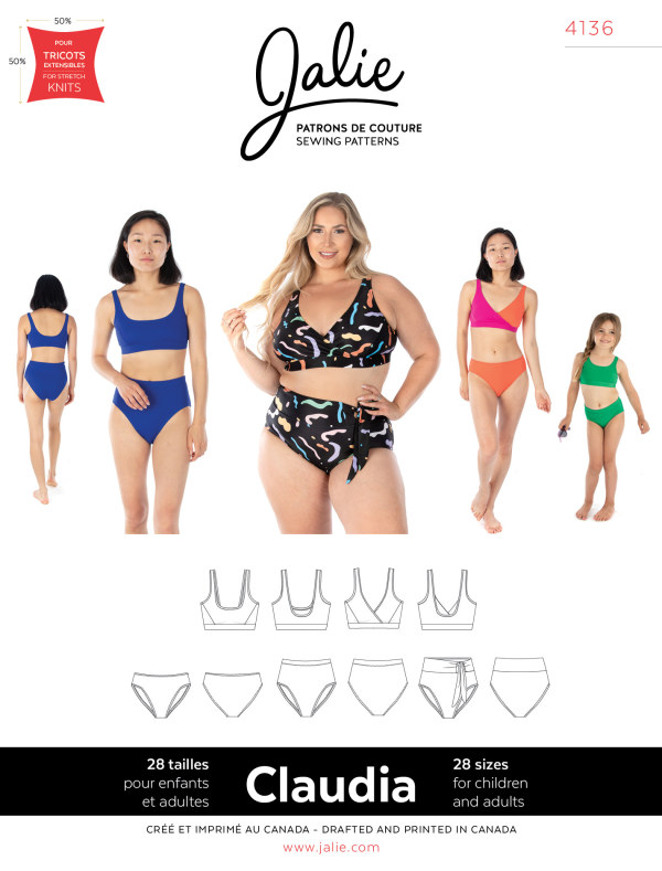 Claudia Bikini Pattern by Jalie