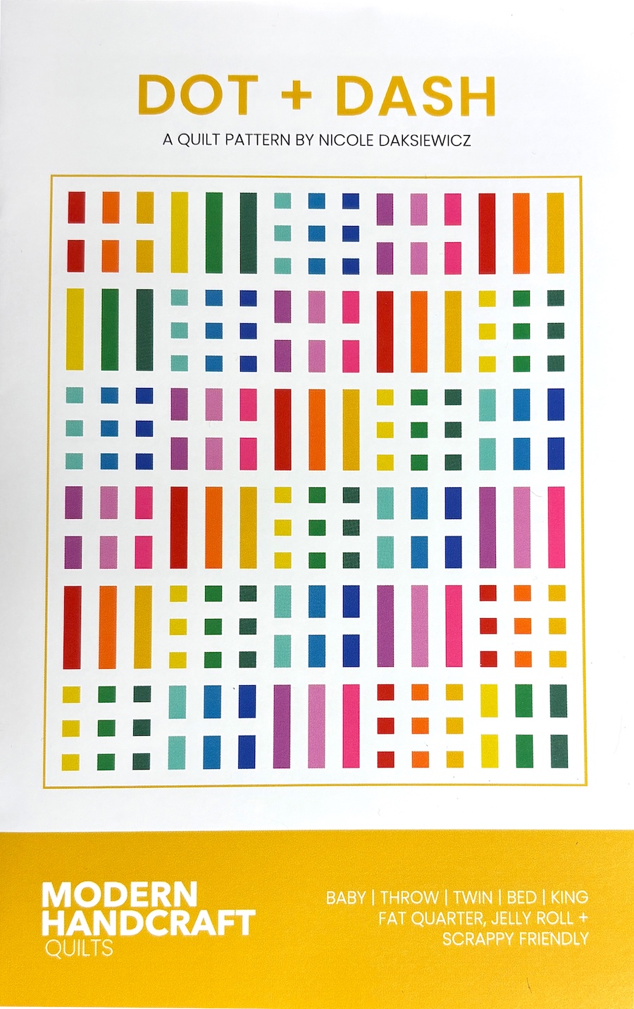 Dot + Dash Quilt Pattern by Modern Handcraft