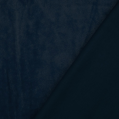 Navy Supersoft Sweatshirt with Alpen Fleece Back from Riga by Modelo Fabrics