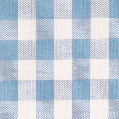 Kobenz Light Blue / White Yarn Dyed Large Gingham Check Fabric