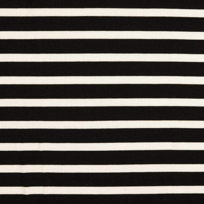 Black Striped Rib Knit from Isiro by Modelo Fabrics