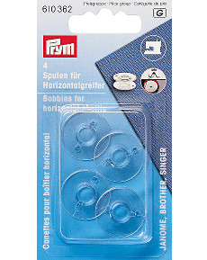 Prym Plastic Bobbins For Janome 20.5mm 4pcs