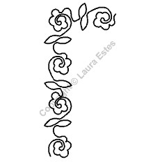 Border Quilting Stencil Size: 3in or 7.6cm