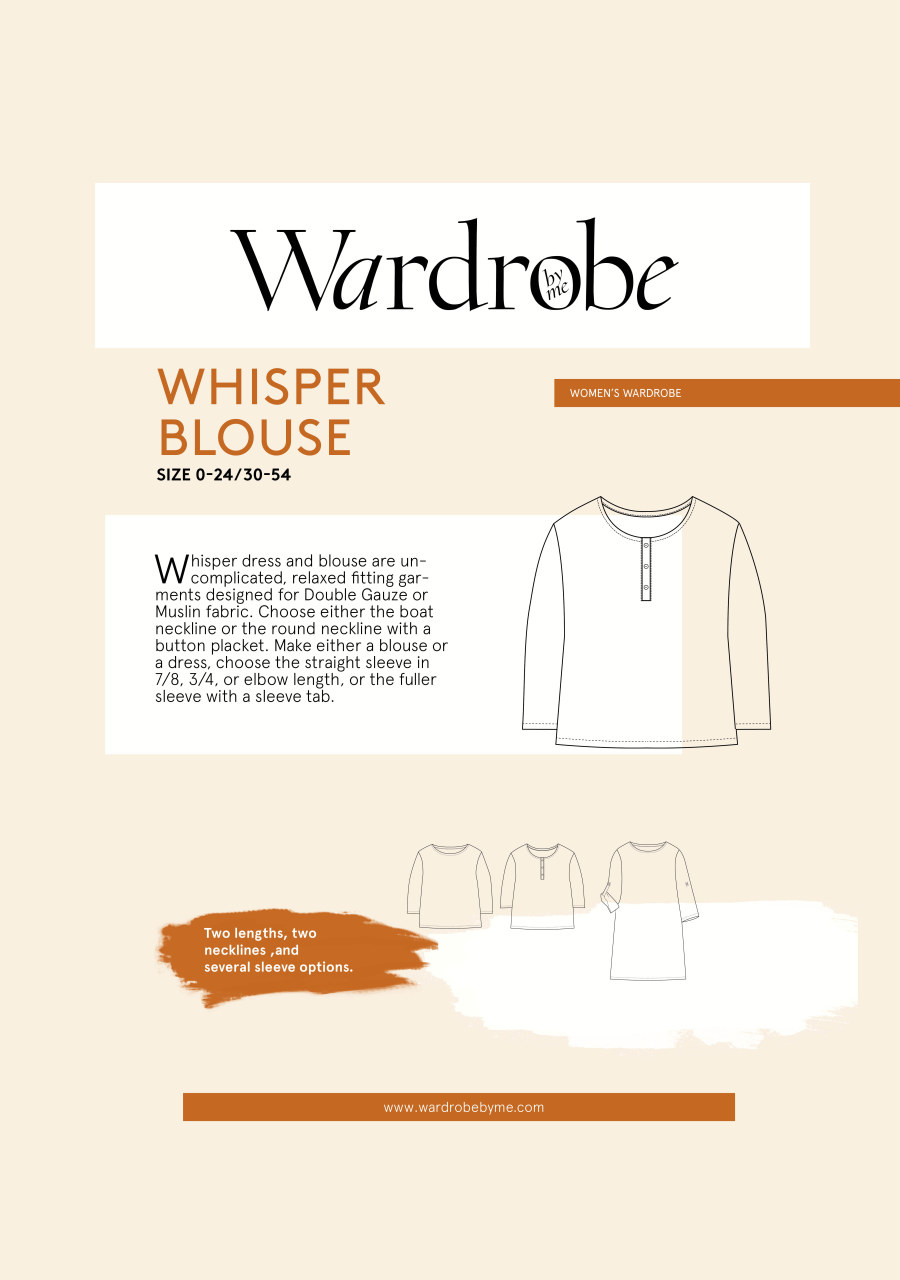 Whisper Blouse Pattern by Wardrobe By Me
