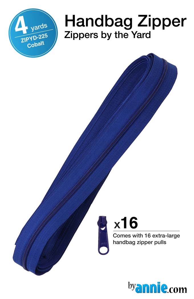 Zipper By The Yard Cobalt From ByAnnie (ZIPYD-225)