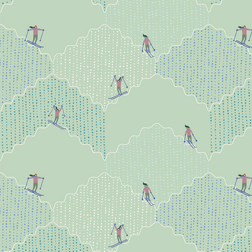 Ski Run from Frost & Fir by Wendy Chow for Sewcial Bee Collective for AGF