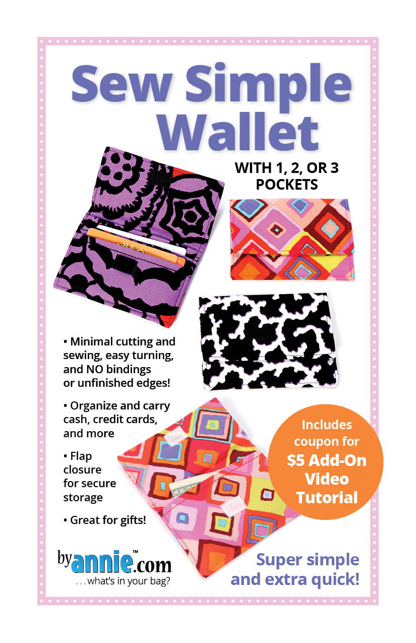 Sew Simple Wallet Pattern ByAnnie