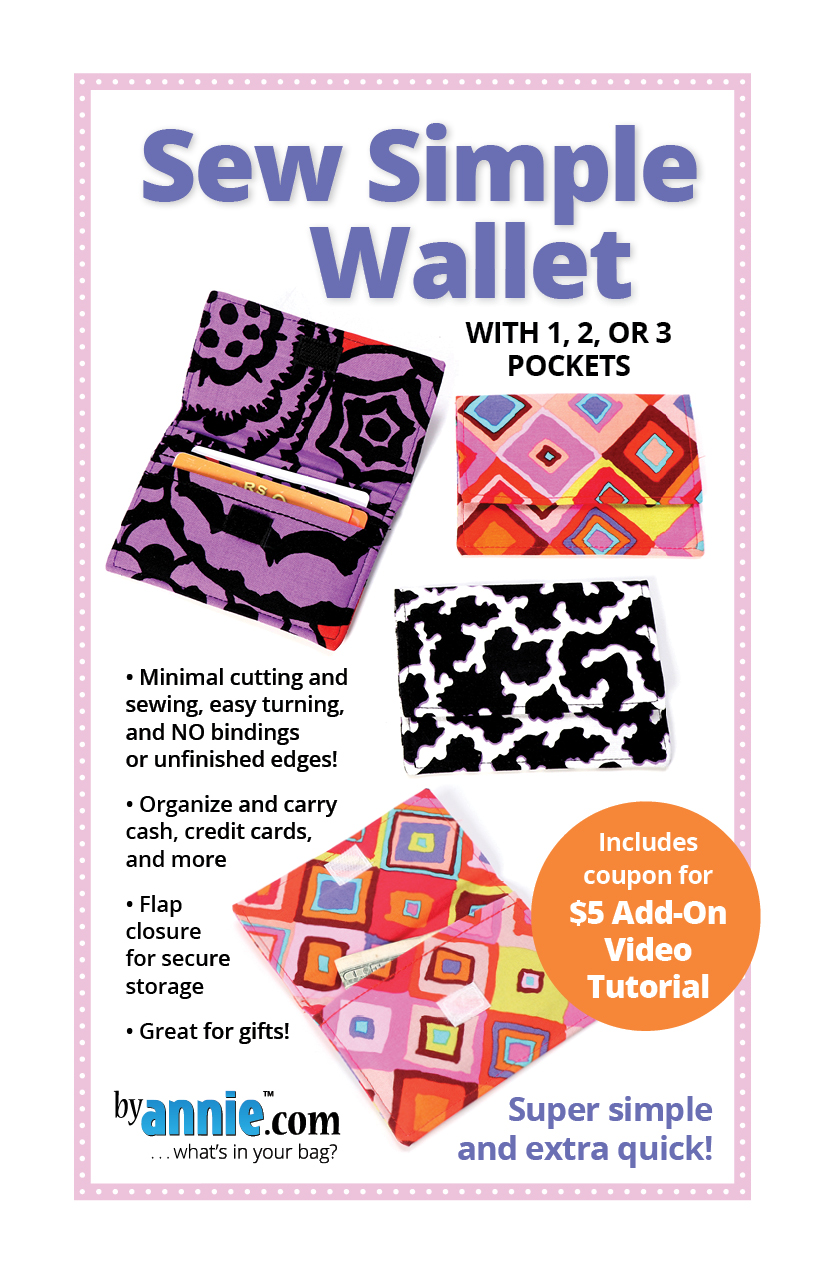 Sew Simple Wallet Pattern From ByAnnie