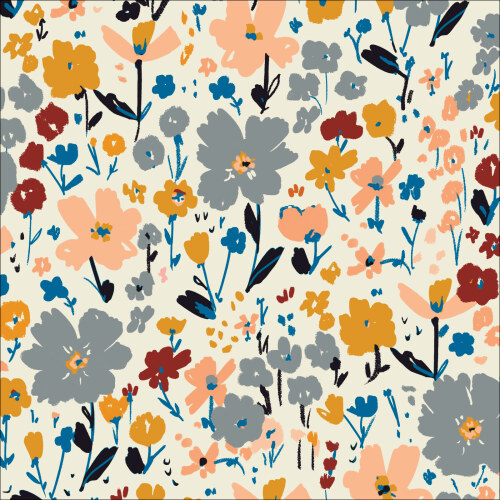 Morning Meadow From Canyon Blooms In Double Gauze By Alison Janssen (Due Sep)
