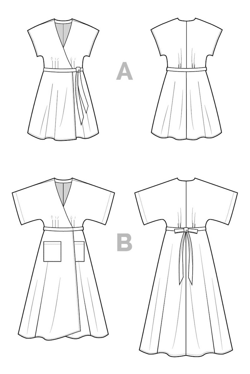 Elodie Wrap Dress By Closet Core Patterns (Due Feb)