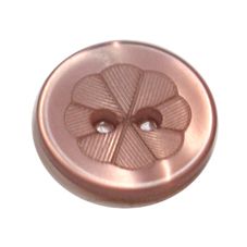 Acrylic Button 2 Hole Engraved 12mm Rose Pink