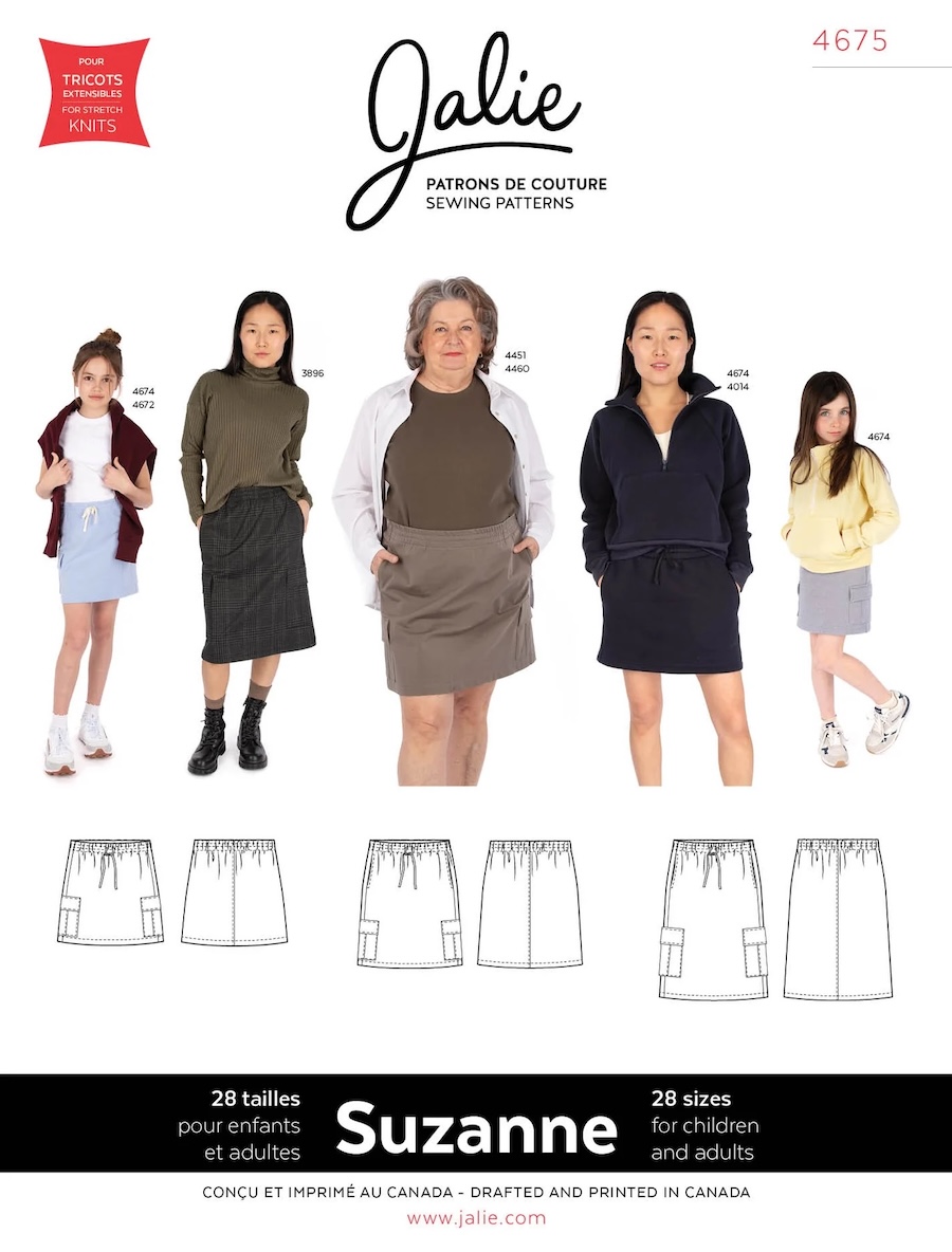 Suzanne Cargo Skirt Pattern By Jalie