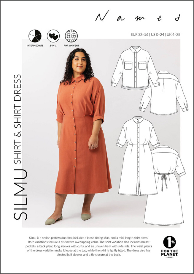 Silmu Shirt And Dress Pattern By Named Clothing