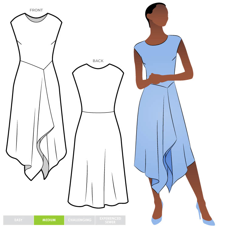 Elley Designer Dress Pattern Size 4-16 By Style Arc &#8987;