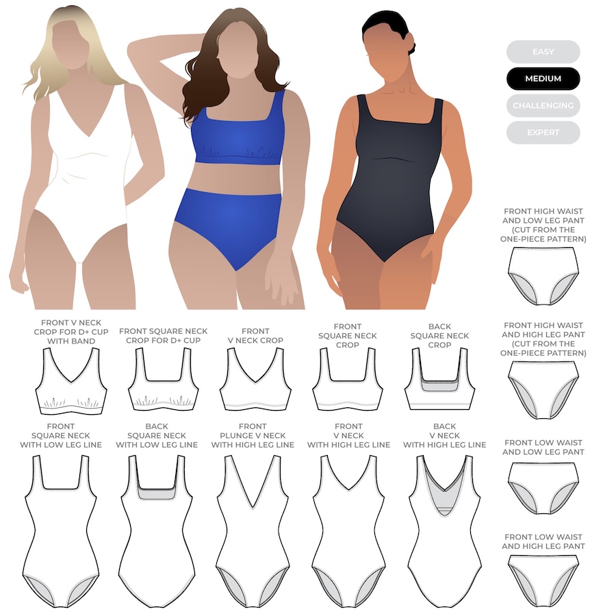 Hamilton Swim Set Pattern Size 4-16 By Style Arc