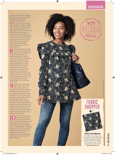 Sew Magazine Issue 130 - Janey Top