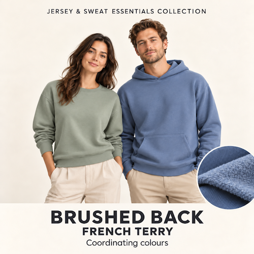 Brushed Back French Terry