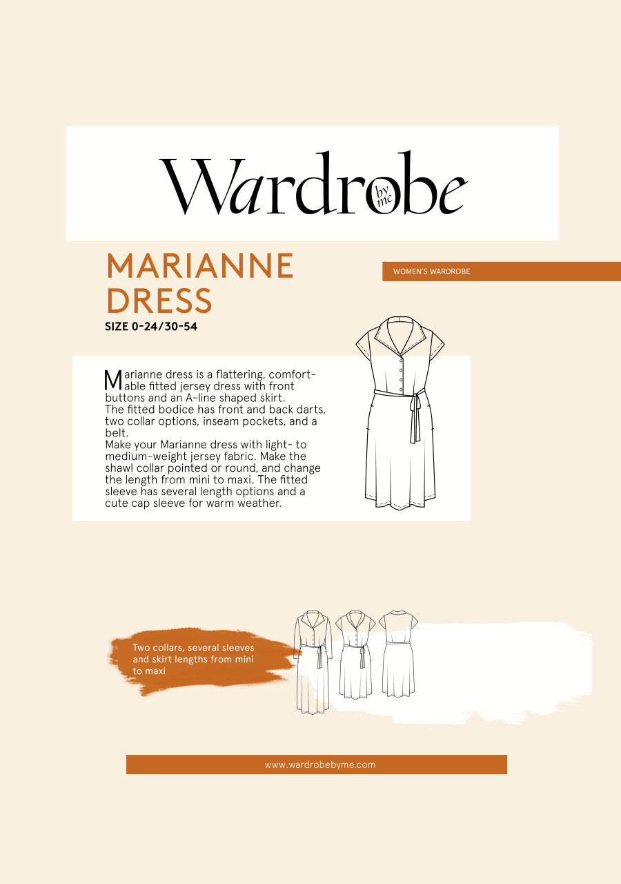 Marianne Dress Pattern By Wardrobe By Me