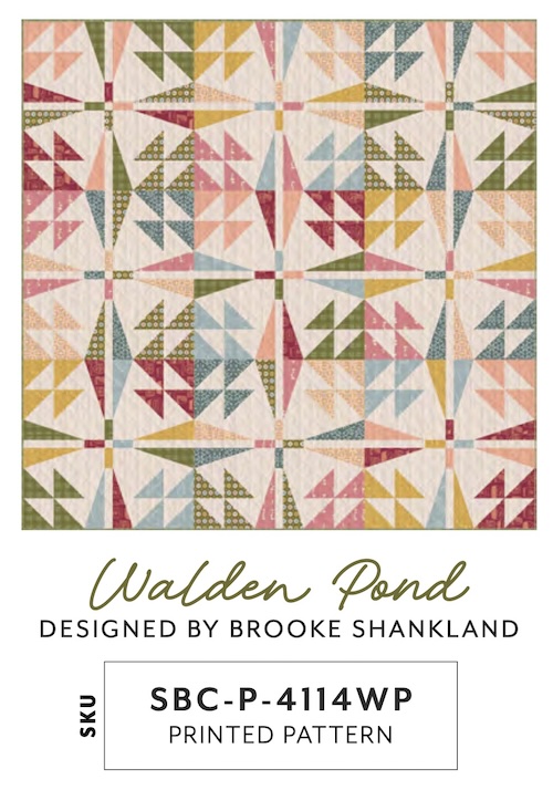 Walden Pond Printed Quilt Pattern by Brooke Shankland for AGF (Avail Apr)