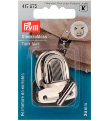 Prym Tuck Lock 26 X 35mm Silver Coloured