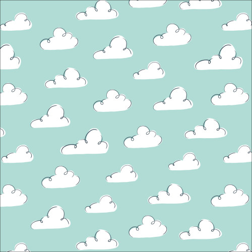 Summer Sky in Aqua from Dog Days of Summer by Krissy Mast For Cloud9 Fabrics