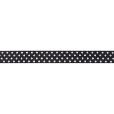 Black Foldover Elastic Spot - 16mm X 25m &#8987;