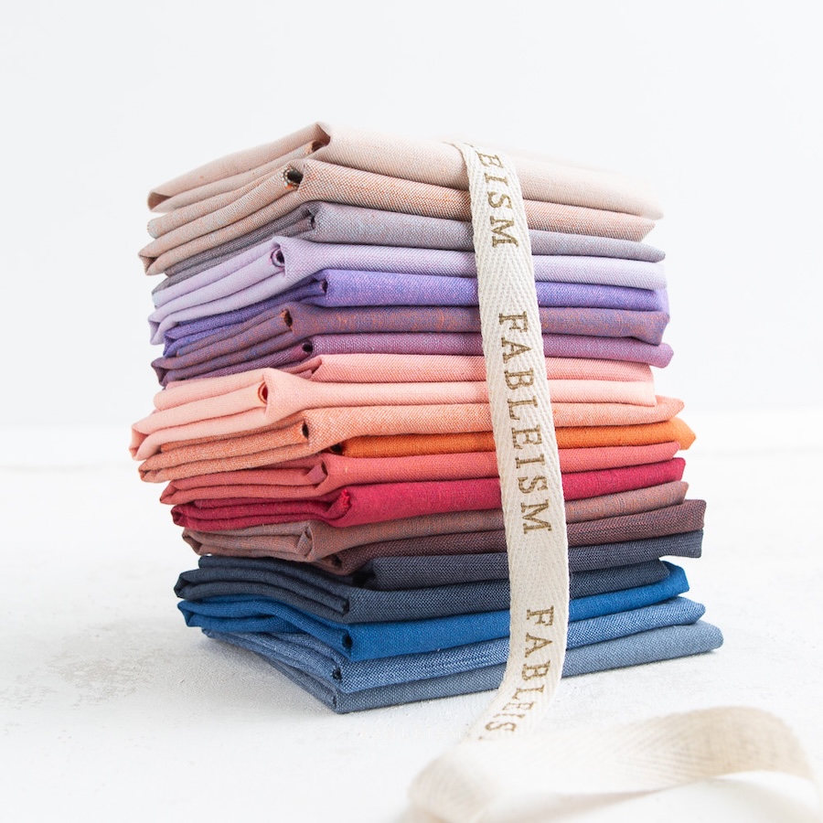 20 Piece Fat Quarter Bundle Of Skyscape Watercolour Wovens By Fableism