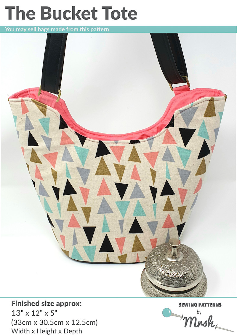 The Bucket Tote Bag Pattern by Mrs H