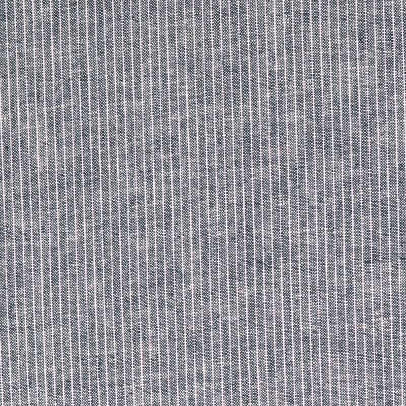 Navy Yarn Dyed Fine Stripe Linen Cotton Blend from Carbury by Modelo Fabrics