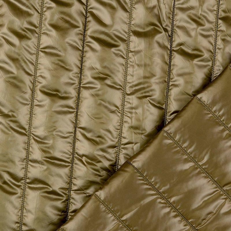 Olive Straight Satin Quilted Poly from Macklin by Modelo Fabrics
