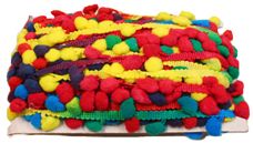 Rainbow Colours Mulicolour Pom Pom Trim - 24mm X 20m &#8987;