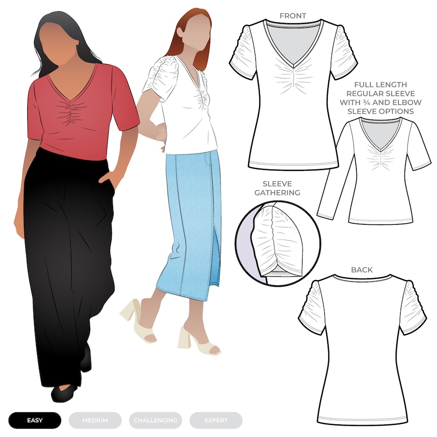 Alice Top Pattern Size 18-30 By Style Arc